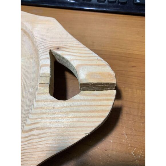 Hand Carved Wooden Pig Platter Decorative Serving Tray 31 Inch - Picture 4 of 6